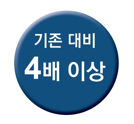 기존 대비 4배 이상